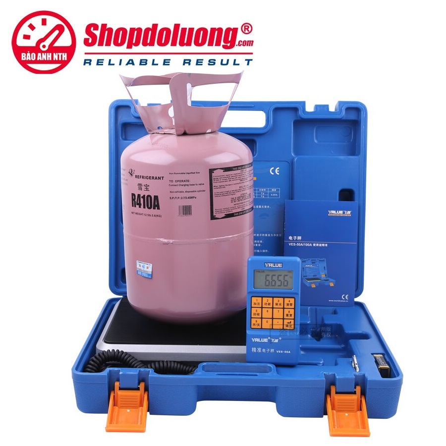 Cân Nạp Gas Điện Tử Value VES-100A 8 shopdoluong-Cân Nạp Gas Điện Tử Value VES-100A