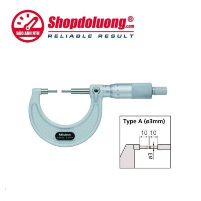 shopdoluong-Panme Cơ Khí Đầu Nhỏ 50-75mm MITUTOYO 111-117(0.01mm)