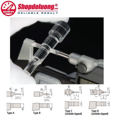 Panme Cơ Khí Đo Rãnh Ngoài 0-25mm MITUTOYO 122-161(0.01mm) 4 shopdoluong-Panme Cơ Khí Đo Rãnh Ngoài 0-25mm MITUTOYO 122-161(0.01mm)