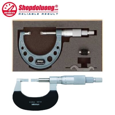 shopdoluong-Panme Cơ Khí Đo Rãnh Ngoài 25-50mm MITUTOYO 122-102(0.01mm)