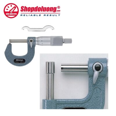 shopdoluong-Panme Cơ Khí Đo Thành Ống 0-25mm MITUTOYO 115-316(0.01mm)