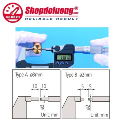 Panme Điện Tử Đầu Nhỏ 50-75mm MITUTOYO 331-253-30(0.001mm) 4 shopdoluong-Panme Điện Tử Đầu Nhỏ 50-75mm MITUTOYO 331-253-30(0.001mm)