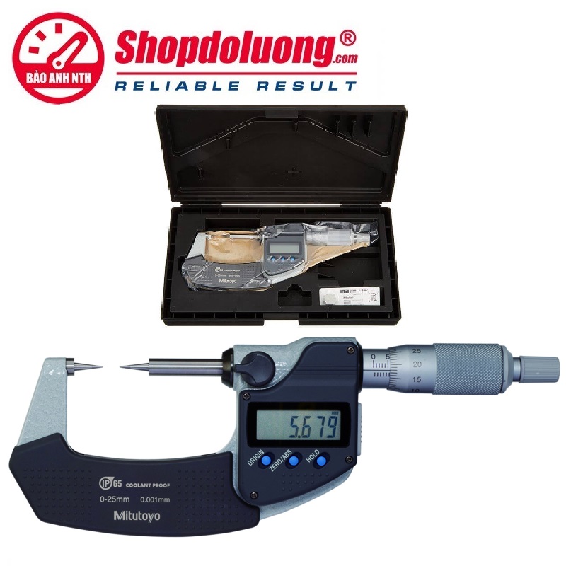 Panme Điện Tử Đầu Nhọn 0-25mm MITUTOYO 342-251-30(0.001mm-15°) 12 shopdoluong-Panme Điện Tử Đầu Nhọn 0-25mm MITUTOYO 342-251-30(0.001mm-15°)