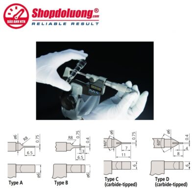 shopdoluong-Panme Điện Tử Đo Rãnh Ngoài 75-100mm MITUTOYO 422-233-30(0.001mm).