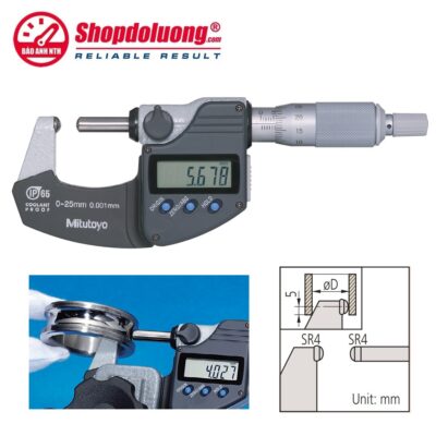 shopdoluong-Panme Điện Tử Đo Thành Ống 25-50mm MITUTOYO 395-272-30(0.001mm)