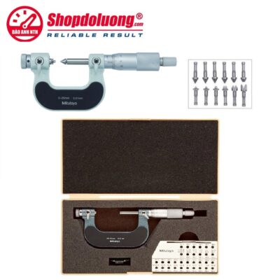 shopdoluong-Panme Đo Ren Cơ Khí 0-25mm MITUTOYO 126-125(0.01mm)