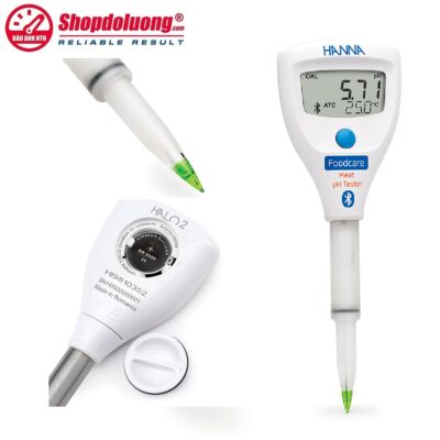 shopdoluong.com-Bút Đo pH-Nhiệt Độ Bluetooth Cho Thịt và Sữa HANNA HI9810362