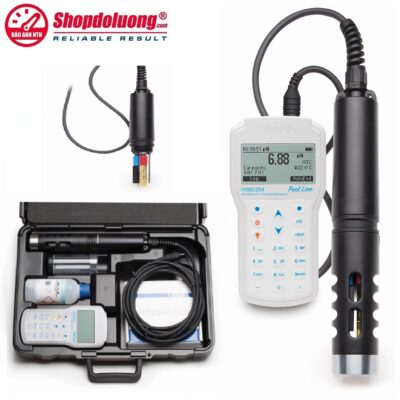 shopdoluong.com-Máy Đo pH-ORP-EC-TDS-Độ Mặn-Trở Kháng-Áp Suất-Nhiệt Độ Chống Thấm Nước Cho Hồ Bơi HANNA HI981954
