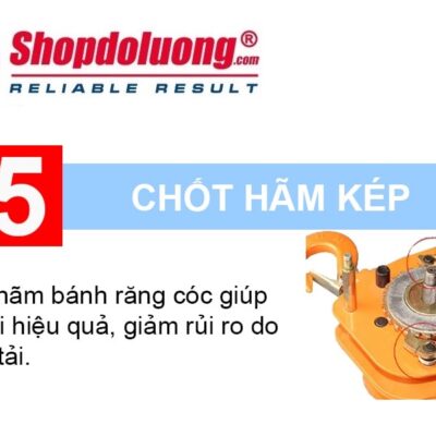 Pa Lăng Xích Lắc Tay NITTO 0.75 Tấn 1.5 Mét 13 shopdoluong.com-Pa Lăng Xích Lắc Tay NITTO Chốt hãm bánh cóc chắc chắn
