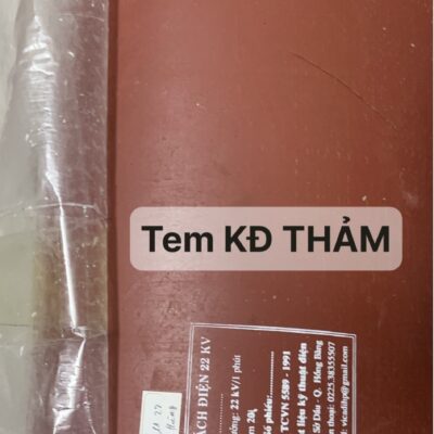 shopdoluong.com-Thảm Cao Su Cách Điện Trung Áp Việt Nam VICADI TCD-02(20kV) đã được dán tem kiểm định