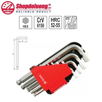 shopdoluong.com-Bộ Lục Giác Đầu Bi Dài 9 Cái YATO YT-0506 (1.5-10mm)