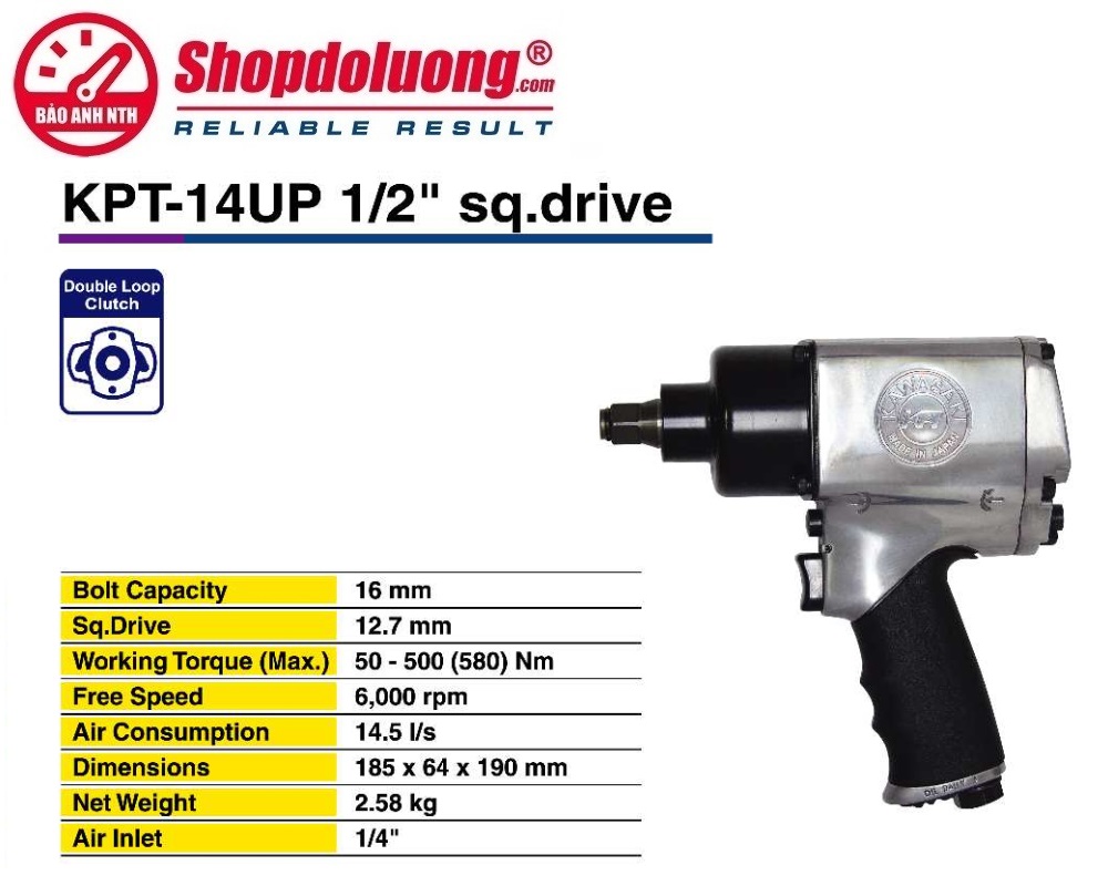 Súng Vặn Bulông KAWASAKI KPT-14UP (1/2 Inch) 8 shopdoluong.com-Súng Vặn Bulông KAWASAKI KPT-14UP (1/2 Inch)