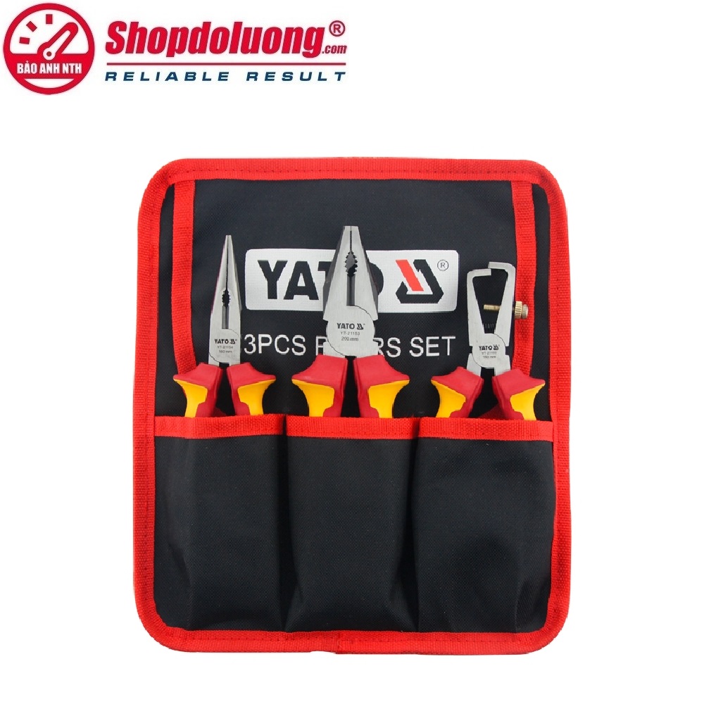 Bộ 3 Kìm Cách Điện Cao Cấp 1000V YATO YT-39603 8 shopdoluong.com-Bộ 3 Kìm Cách Điện Cao Cấp 1000V YATO YT-39603