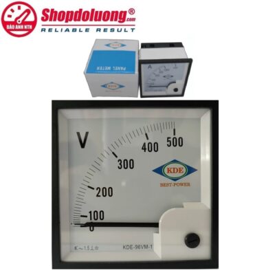 shopdoluong.com-Đồng Hồ Đo Điện Áp AC Dạng Kim Gắn Tủ KDE-96 (500V-96x96)