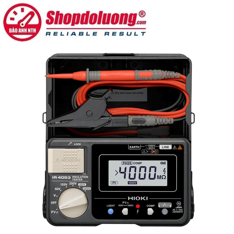 Máy Đo Điện Trở Cách Điện HIOKI IR4053-10 (1000V/4000MΩ) 8 shopdoluong.com-Máy Đo Điện Trở Cách Điện HIOKI IR4053-10 (1000V 4000MΩ)