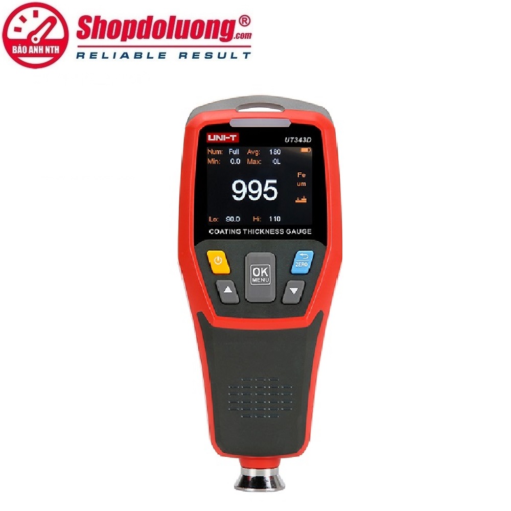 Máy Đo Độ Dày Lớp Phủ Trên Nền Từ Tính Và Không Từ Tính Uni-T UT343D (1250um) 8 shopdoluong.com-Máy Đo Độ Dày Lớp Phủ Trên Nền Từ Tính Và Không Từ Tính Uni-T UT343D (1250um)