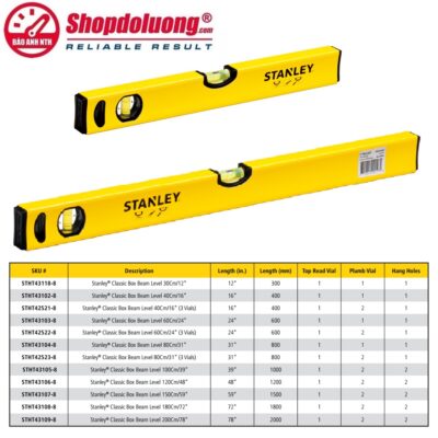 shopdoluong.com-Thước Thủy Nhôm STANLEY STHT43109-8 (2000mm)