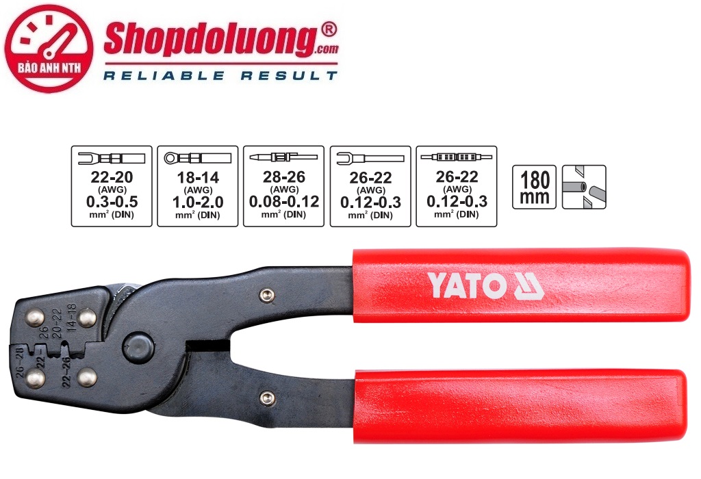 Kìm Bấm Cốt Cắt Dây (0.12-2mm) YATO YT-2255 (180mm) 8 shopdoluong.com-Kìm Bấm Cốt Cắt Dây (0.12-2mm) YATO YT-2255 (180mm)
