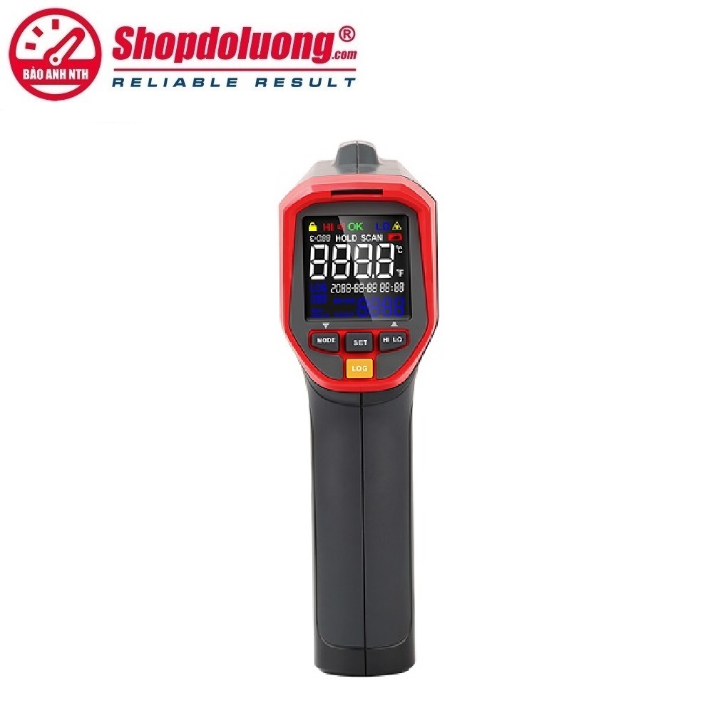 Súng Đo Nhiệt Độ Hồng Ngoại Uni-T UT302D+ (-32~1100°C/20:1) 14 shopdoluong.com-Súng Đo Nhiệt Độ Hồng Ngoại Uni-T UT302D+.