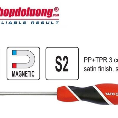 shopdoluong.com-Tô Vít 2 Cạnh Đầu Nam Châm YATO YT-25901 (3x75x3mm)