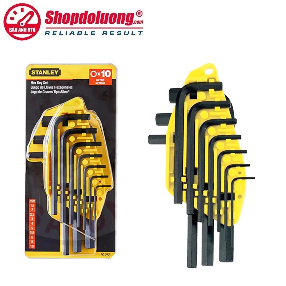Bộ Lục Giác Đầu Bằng 10 Cây Hệ Mét STANLEY 69-253 8 shopdoluong.com-Bộ Lục Giác Đầu Bằng 10 Cây Hệ Mét STANLEY 69-253