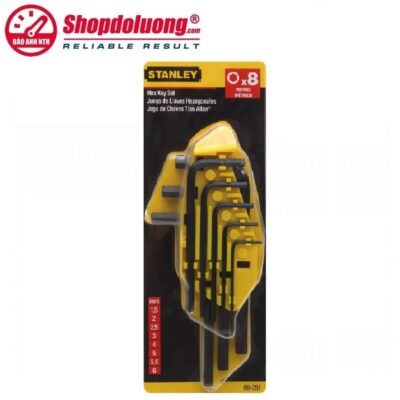 shopdoluong.com-Bộ Lục Giác Đầu Bằng 8 Cây Hệ Mét STANLEY 69-251