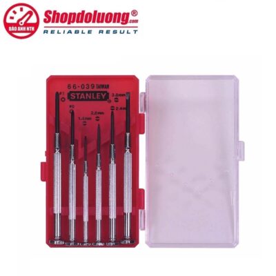 shopdoluong.com-Bộ Tô Vít Sửa Đồng Hồ Đa Năng Cán Sắt STANLEY 66-039 (6 cái)