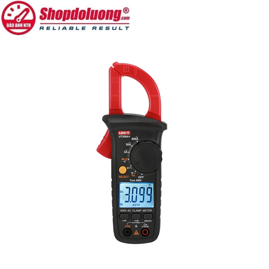 AMPE KÌM DÒNG AC UNI-T UT200A+ (True RMS 400A) 10 shopdoluong.com-AMPE KÌM DÒNG AC UNI-T UT200A+ (True RMS 400A)