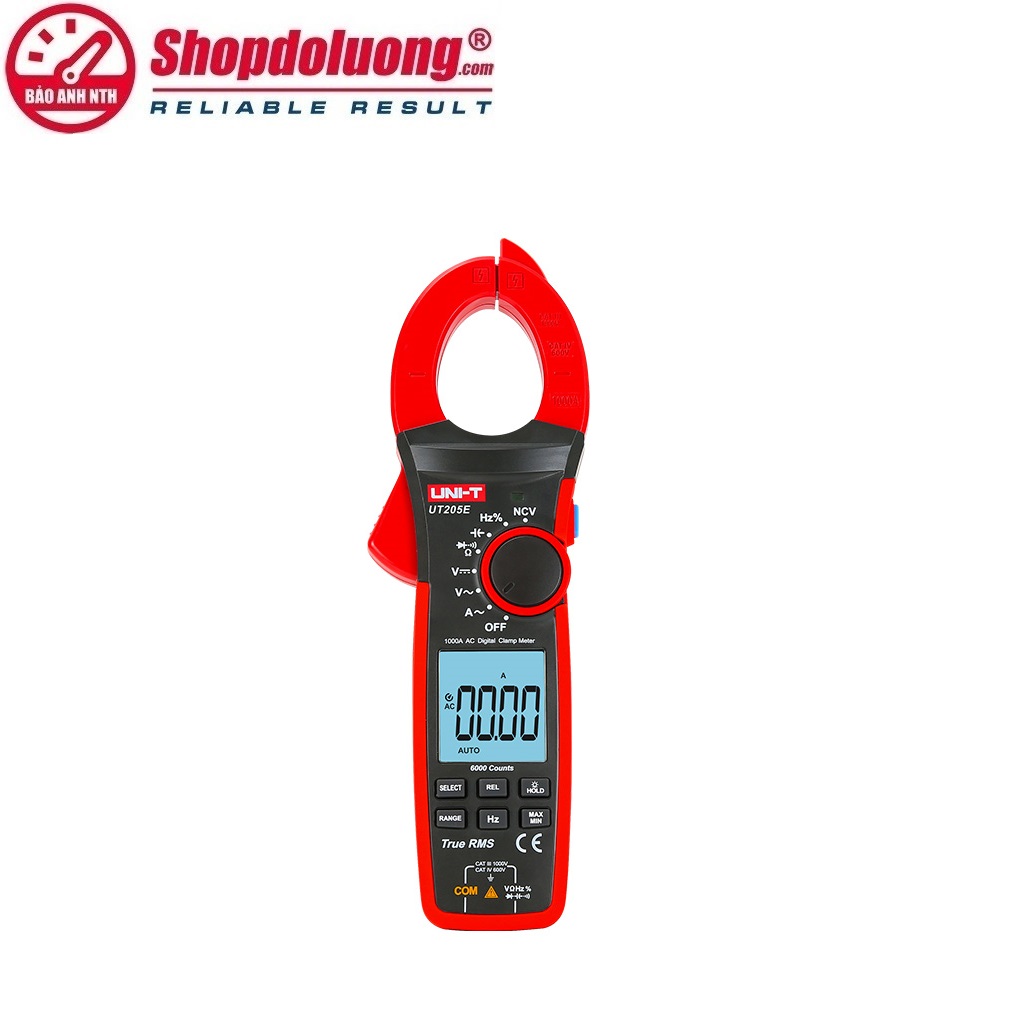 AMPE KÌM DÒNG UNI-T UT205E True RMS (AC/1000A) 10 shopdoluong.com-AMPE KÌM DÒNG UNI-T UT205E True RMS (AC/1000A)