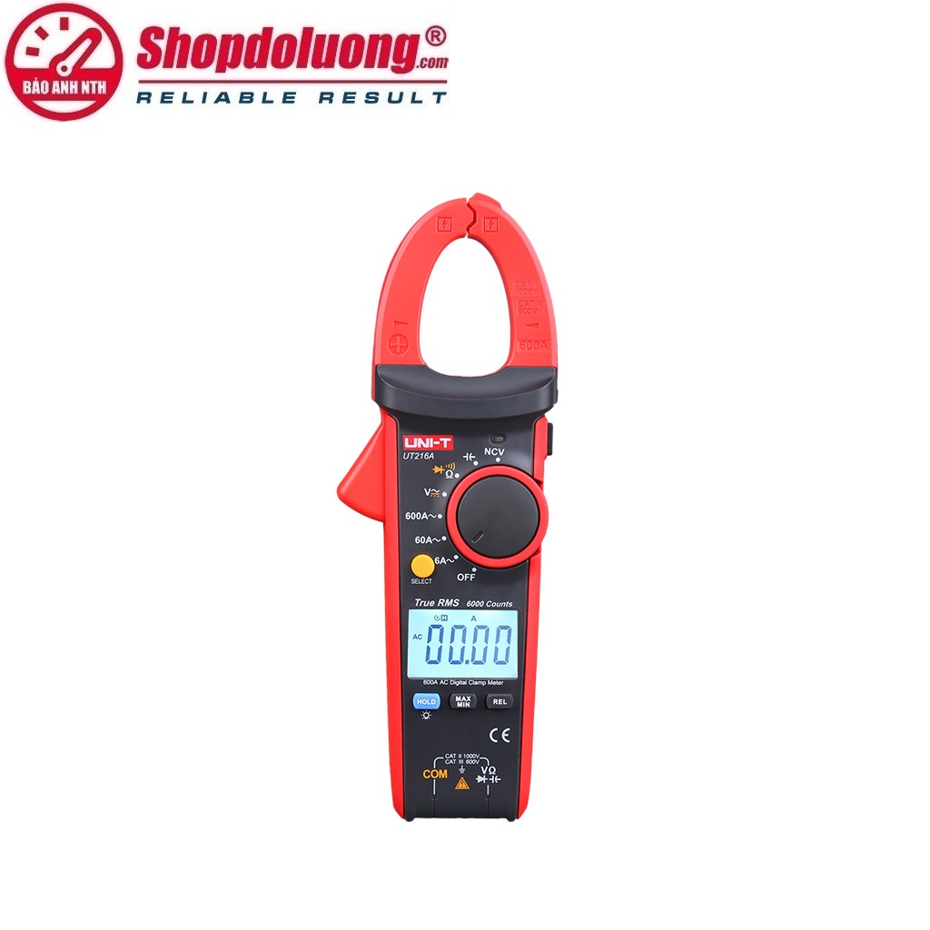 AMPE KÌM DÒNG UNI-T UT216A True RMS (AC/600A) 12 shopdoluong.com-AMPE KÌM DÒNG UNI-T UT216A True RMS (AC/600A)