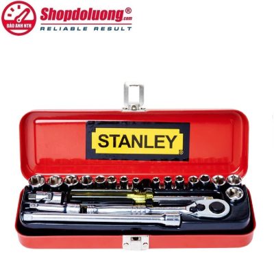 shopdoluong.com-BỘ KHẨU 21 CHI TIẾT 1/4 INCH STANLEY 89-507 (5-13mm & 3/16-1/2)