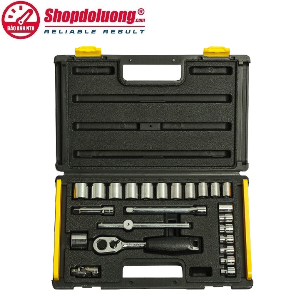 shopdoluong.com-BỘ KHẨU 24 CHI TIẾT 3/8 INCH STANLEY 89-035-1 (6-24mm)