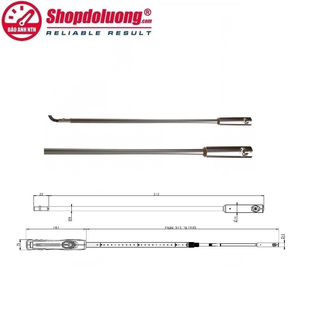 ĐẦU ĐO NHIỆT ĐỘ-TỐC ĐỘ GIÓ DẠNG CÁNH QUẠT Ø14mm KIMO SH14 8 shopdoluong.com-ĐẦU ĐO NHIỆT ĐỘ-TỐC ĐỘ GIÓ DẠNG CÁNH QUẠT Ø14mm KIMO SH14