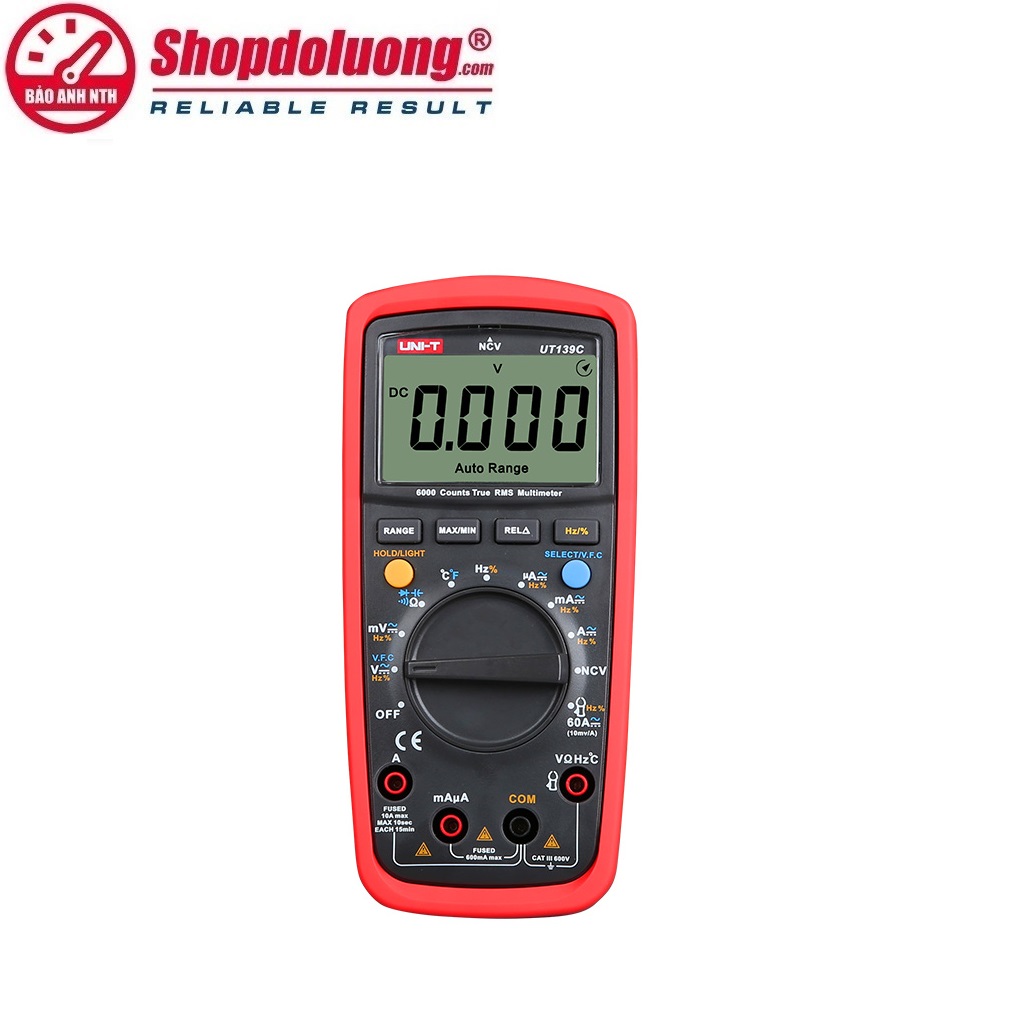 ĐỒNG HỒ VẠN NĂNG UNI-T UT139C True RMS (600V/10A) 10 shopdoluong.com-ĐỒNG HỒ VẠN NĂNG UNI-T UT139C True RMS (600V/10A)
