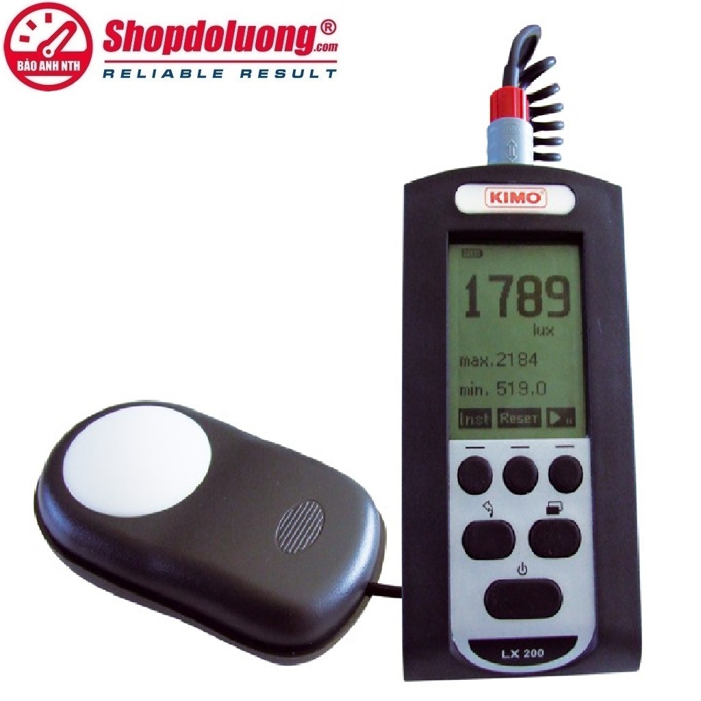 MÁY ĐO ÁNH SÁNG CẦM TAY KIMO LX200 (200.000 lux) 8 shopdoluong.com-MÁY ĐO ÁNH SÁNG CẦM TAY KIMO LX200 (200.000 lux)