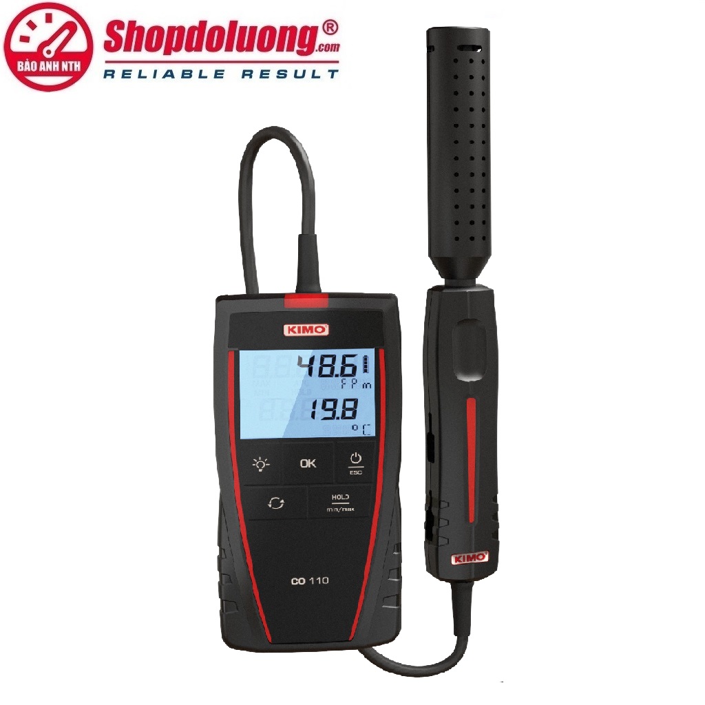 MÁY ĐO KHÍ CO-NHIỆT ĐỘ MÔI TRƯỜNG KIMO CO110 8 shopdoluong.com-MÁY ĐO KHÍ CO-NHIỆT ĐỘ MÔI TRƯỜNG KIMO CO110