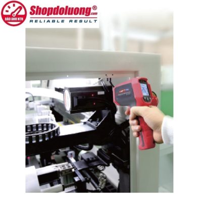 shopdoluong.com-SÚNG ĐO NHIỆT ĐỘ HỒNG NGOẠI 2 TIA LASERS UNI-T UT309E (-35℃~850℃).