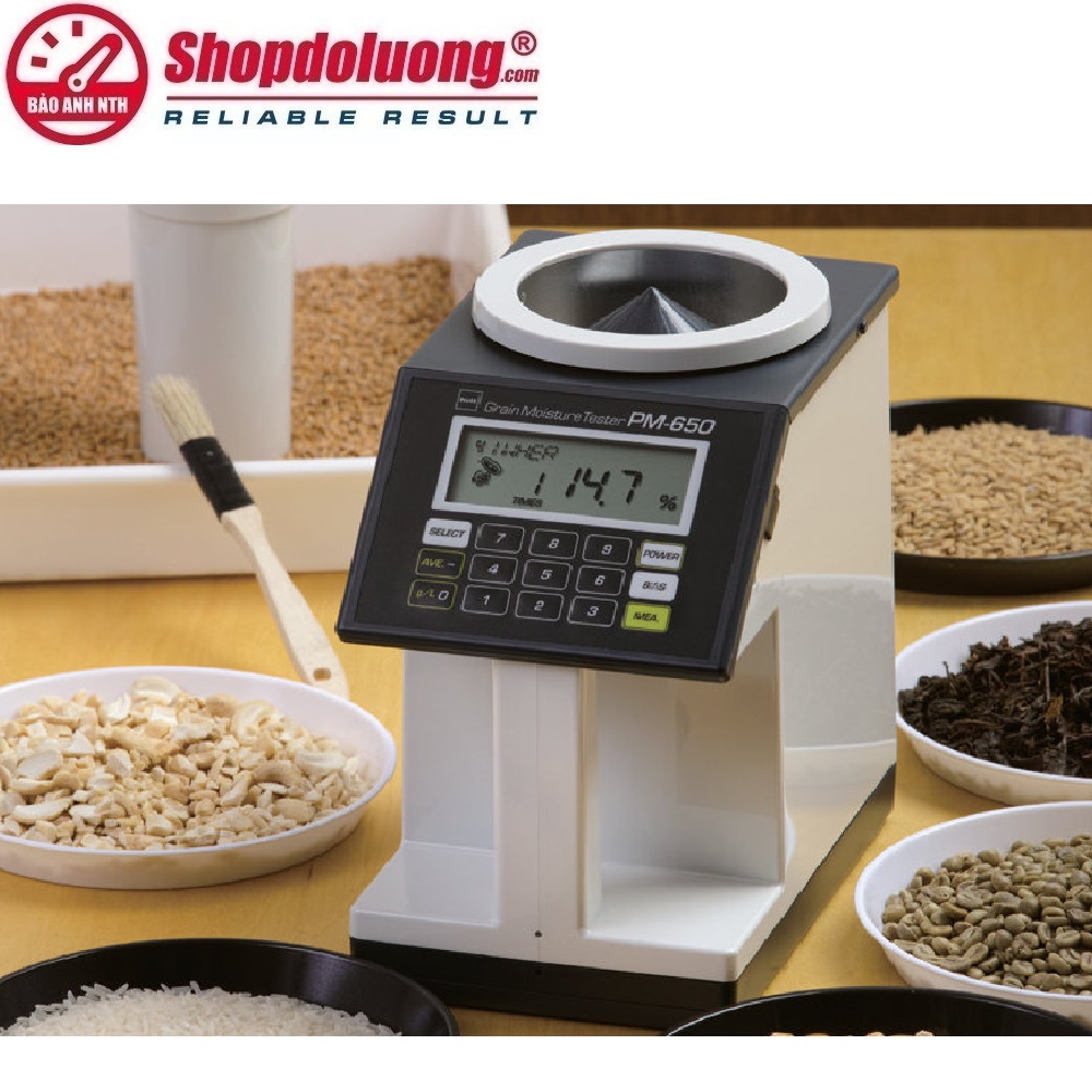 MÁY ĐO ĐỘ ẨM NÔNG SẢN KETT PM-650 (1~40%) 8 shopdoluong.com-MÁY ĐO ĐỘ ẨM NÔNG SẢN KETT PM-650 (1~40%)