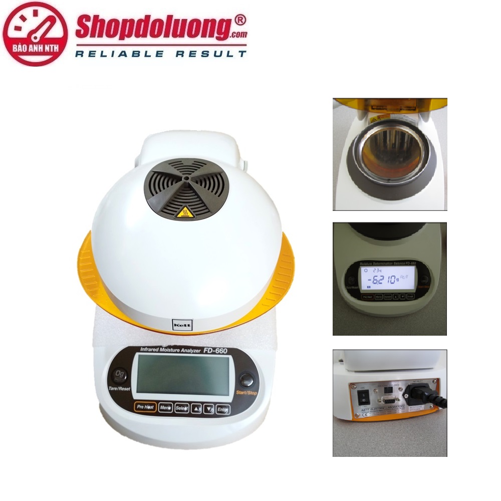 ĐĨA GIẤY BẠC CHO CÂN KETT FD660 (Silver plate) 3 shopdoluong.com-CÂN SẤY ẨM HỒNG NGOẠI KETT FD660 (0.1~80 g)