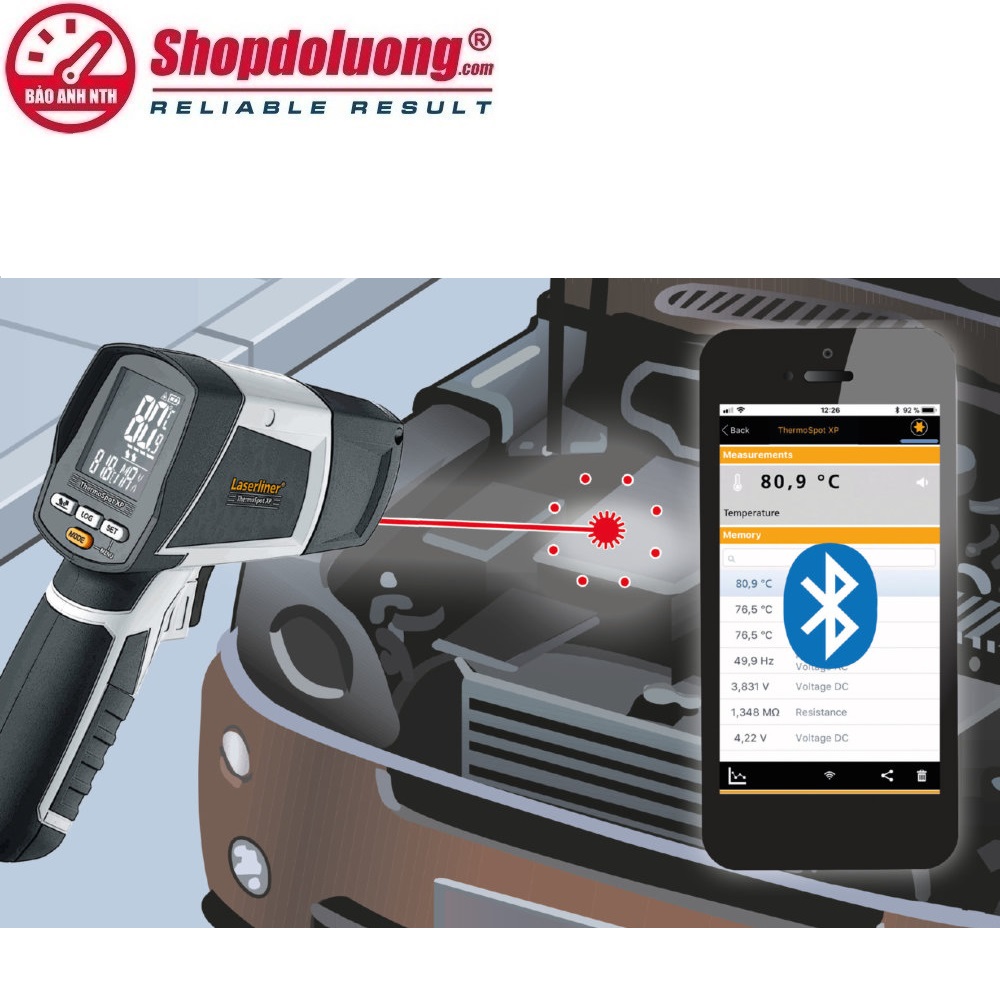MÁY ĐO NHIỆT ĐỘ HỒNG NGOẠI KẾT NỐI BLUETOOTH LASERLINER 082.043A (-40~1500 °C) 11 shopdoluong.com-MÁY ĐO NHIỆT ĐỘ HỒNG NGOẠI KẾT NỐI BLUETOOTH LASERLINER 082.043A (-40~1500 °C).