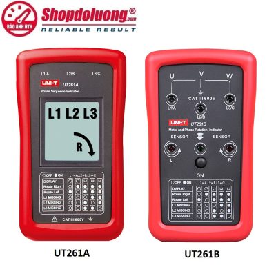 shopdoluong.com-ĐỒNG HỒ CHỈ THỊ PHA & CHIỀU QUAY ĐỘNG CƠ UNI-T UT261B (90-600VAC)