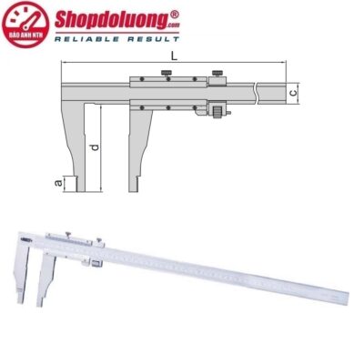 shopdoluong.com-THƯỚC CẶP CƠ KHÍ 1 MỎ INSIZE 1214-1004 (0-1000mm/±0.05mm)