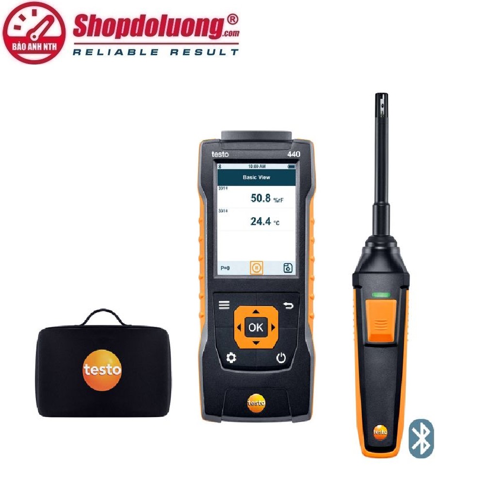 BỘ KIT ĐO NHIỆT ĐỘ ĐỘ ẨM TESTO 440 (0~100%RH/-20°C~70°C) 8 shopdoluong.com-BỘ KIT ĐO NHIỆT ĐỘ ĐỘ ẨM TESTO 440 (0~100%RH/-20°C~70°C)