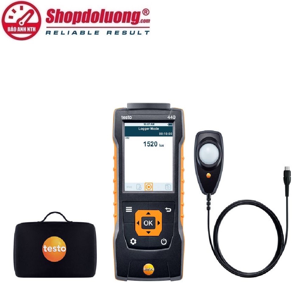 BỘ KIT ĐO CƯỜNG ĐỘ SÁNG TESTO 440 (0~100.000 lux) 8 shopdoluong.com-BỘ KIT ĐO CƯỜNG ĐỘ SÁNG TESTO 440 (0~100.000 lux)