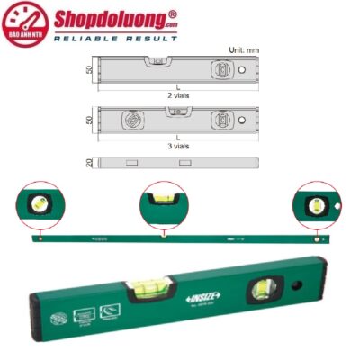 shopdoluong.com-THƯỚC THỦY CÓ TỪ INSIZE 4918-2000 (2000mm/1mm/m)