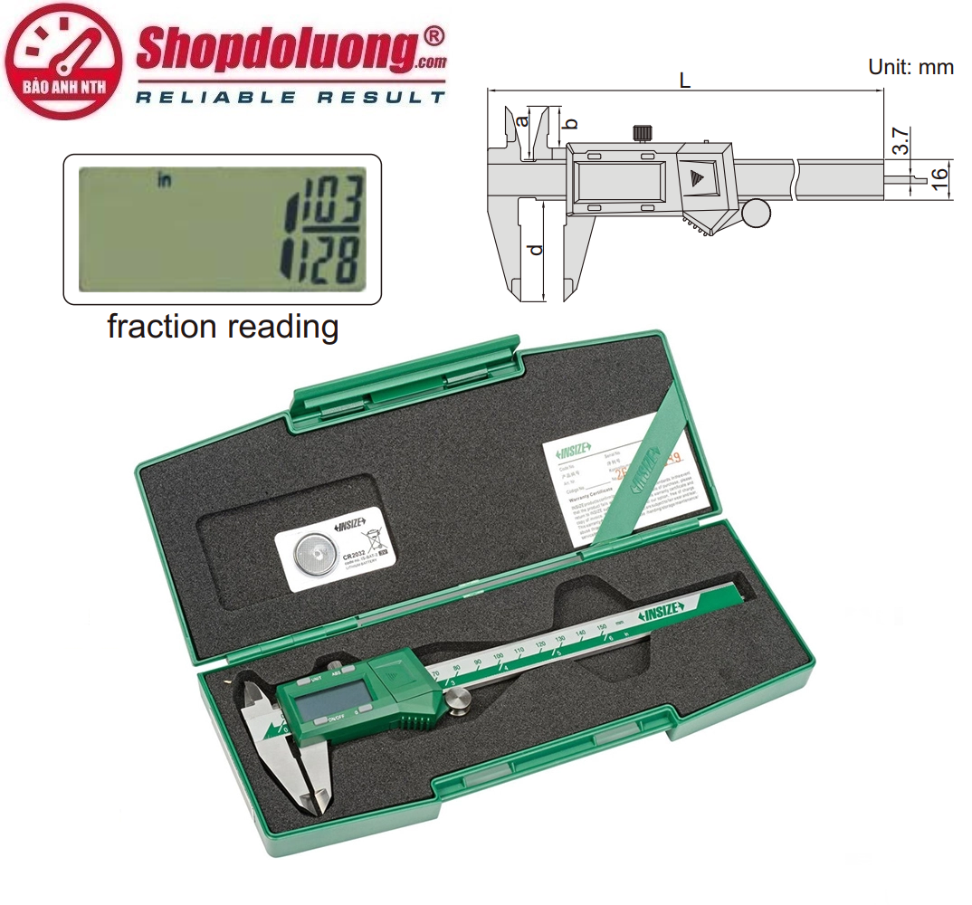 THƯỚC CẶP ĐIỆN TỬ INSIZE 1102-200 (0~200mm/0.01mm) 8 shopdoluong.com-THƯỚC CẶP ĐIỆN TỬ INSIZE 1102-150 (0~150mm/0.01mm)
