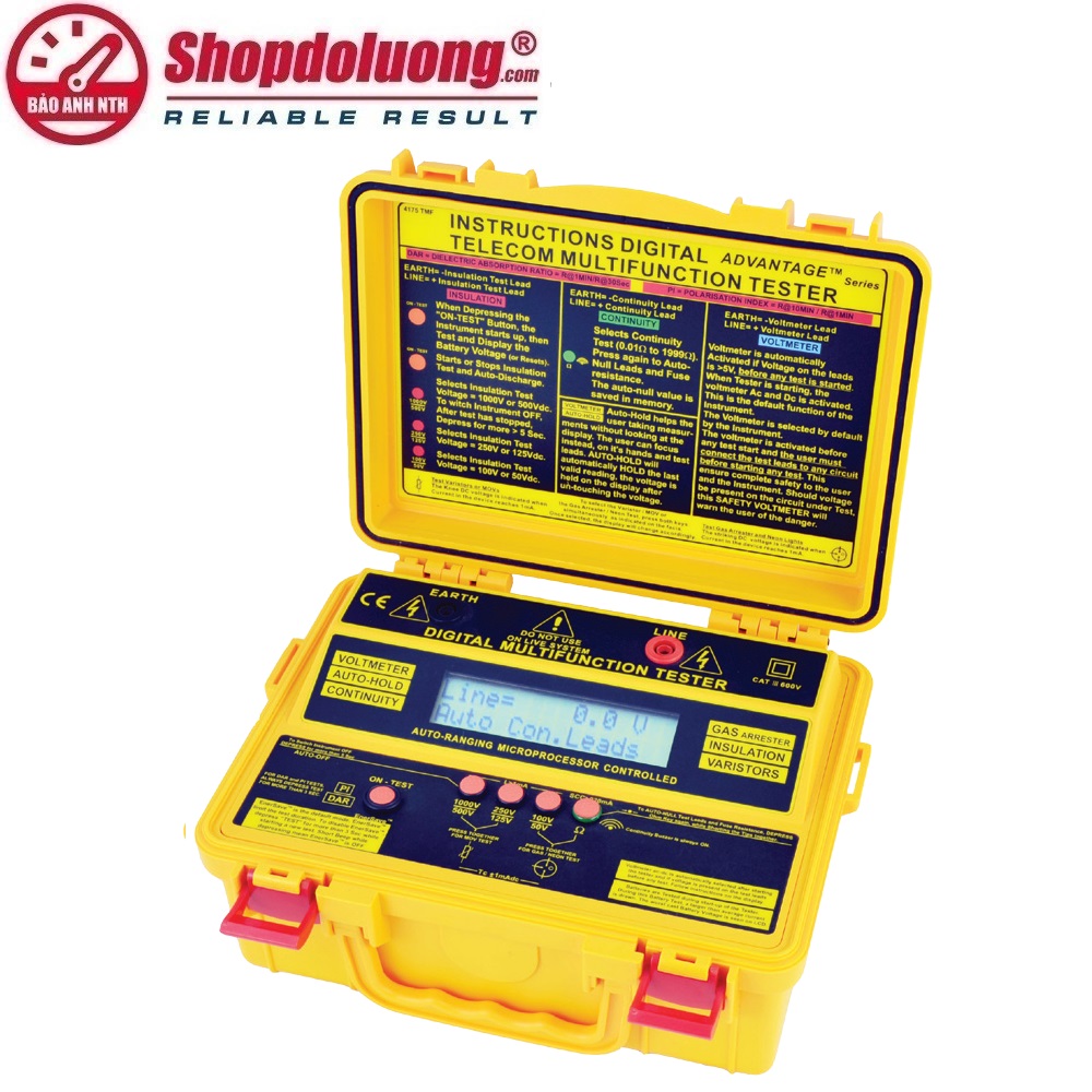 MÁY ĐO ĐA CHỨC NĂNG & ĐIỆN TRỞ CÁCH ĐIỆN SEW 4175 TMF (1kV/8GΩ) 8 shopdoluong.com-MÁY ĐO ĐA CHỨC NĂNG & ĐIỆN TRỞ CÁCH ĐIỆN SEW 4175 TMF (1kV/8GΩ)