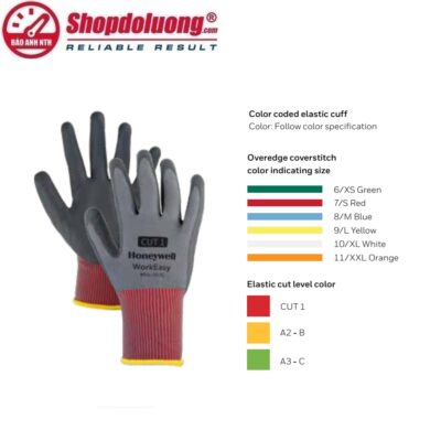 shopdoluong.com-GĂNG TAY CHỐNG CẮT HONEYWELL WorkEasy 13 GY NT 1