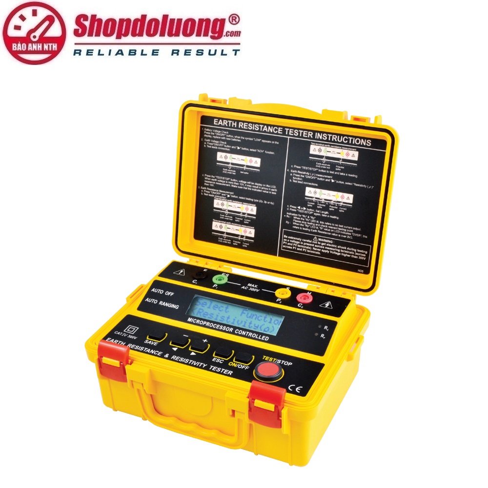 MÁY ĐO ĐIỆN TRỞ ĐẤT & ĐIỆN TRỞ SUẤT SEW 4235 ER (0~2000Ω) 8 shopdoluong.com-MÁY ĐO ĐIỆN TRỞ ĐẤT & ĐIỆN TRỞ SUẤT SEW 4235 ER (0~2000Ω)