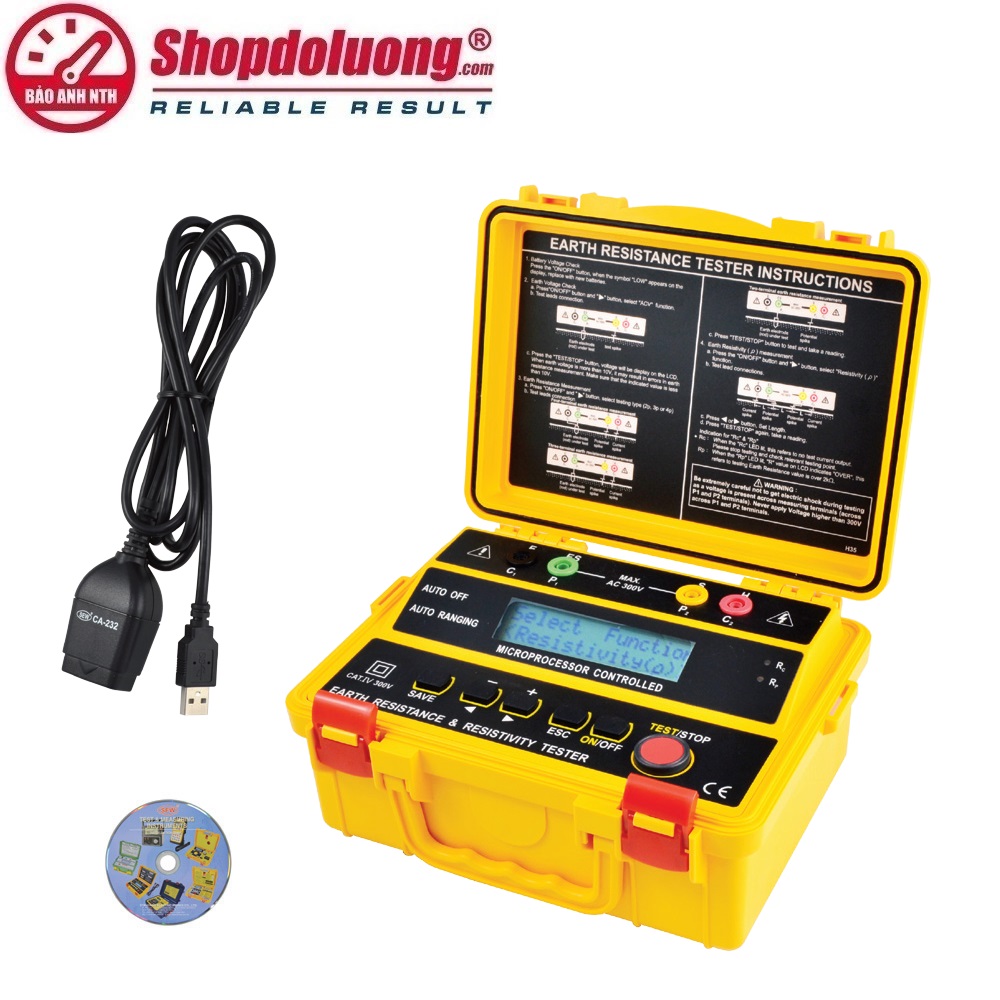 MÁY ĐO ĐIỆN TRỞ ĐẤT & ĐIỆN TRỞ SUẤT SEW 4236 ER (0~2000Ω) 8 shopdoluong.com-MÁY ĐO ĐIỆN TRỞ ĐẤT & ĐIỆN TRỞ SUẤT SEW 4236 ER (0~2000Ω)